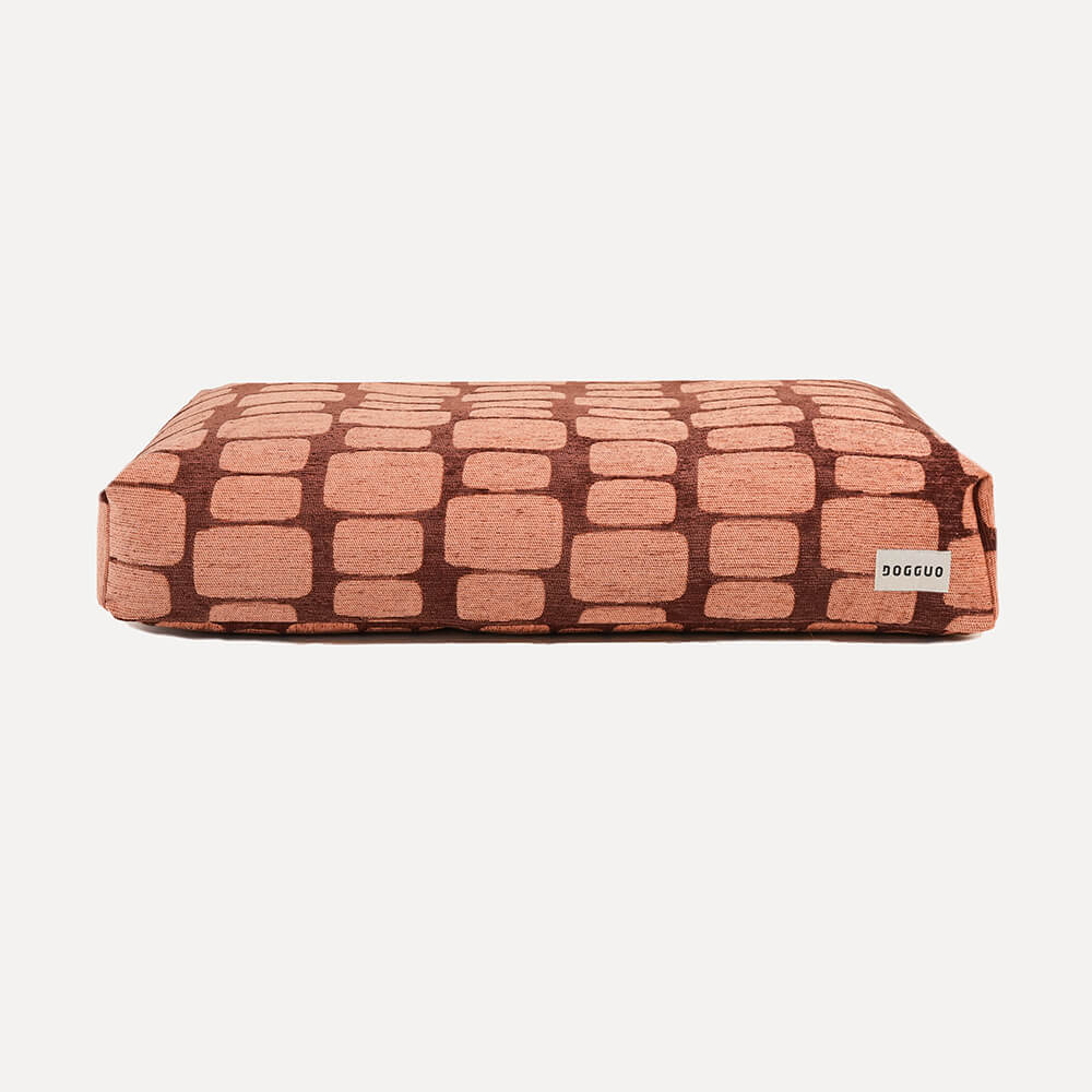 DOGGUO - Staple Stones hondenmand - Brown/Peach