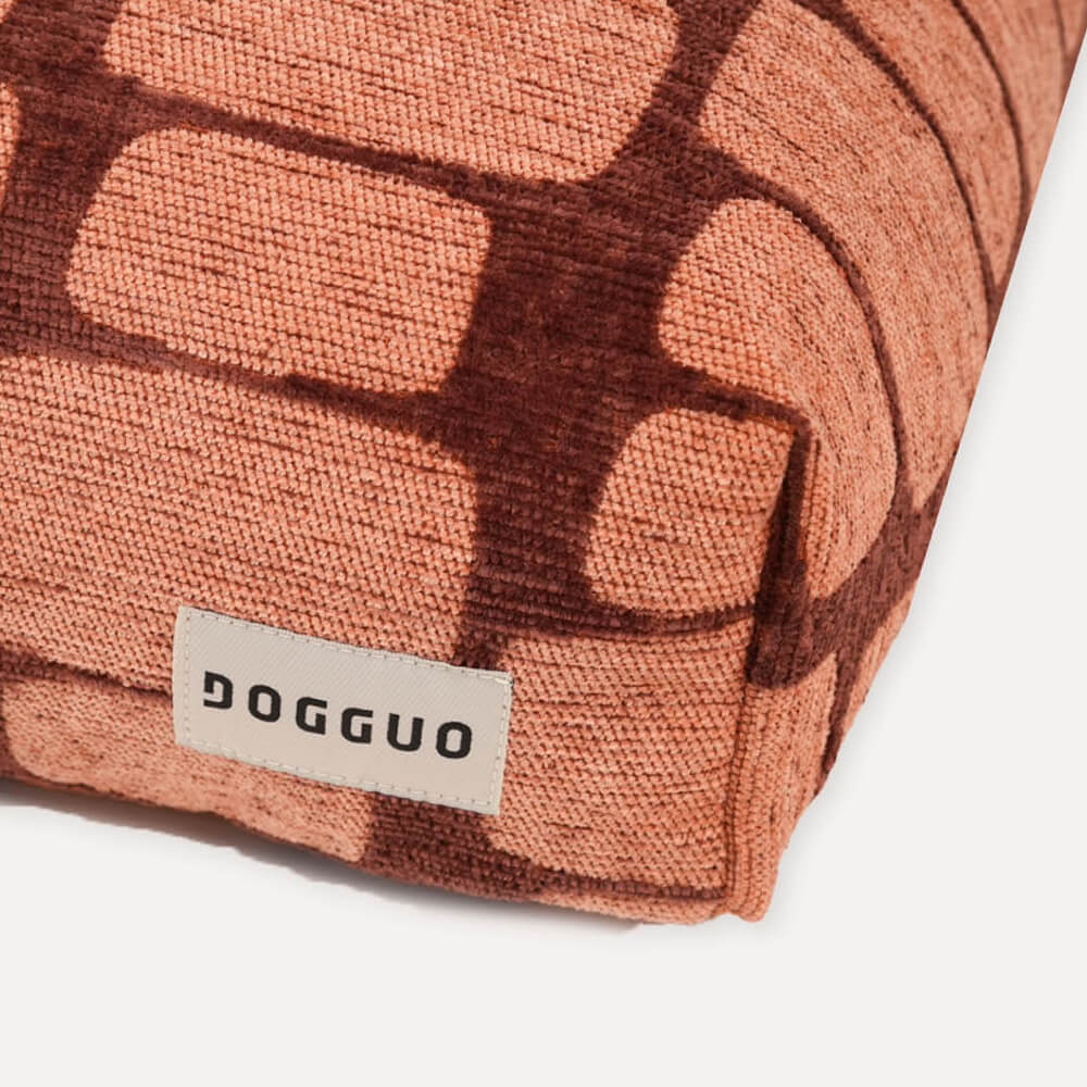 DOGGUO - Staple Stones hondenmand - Brown/Peach