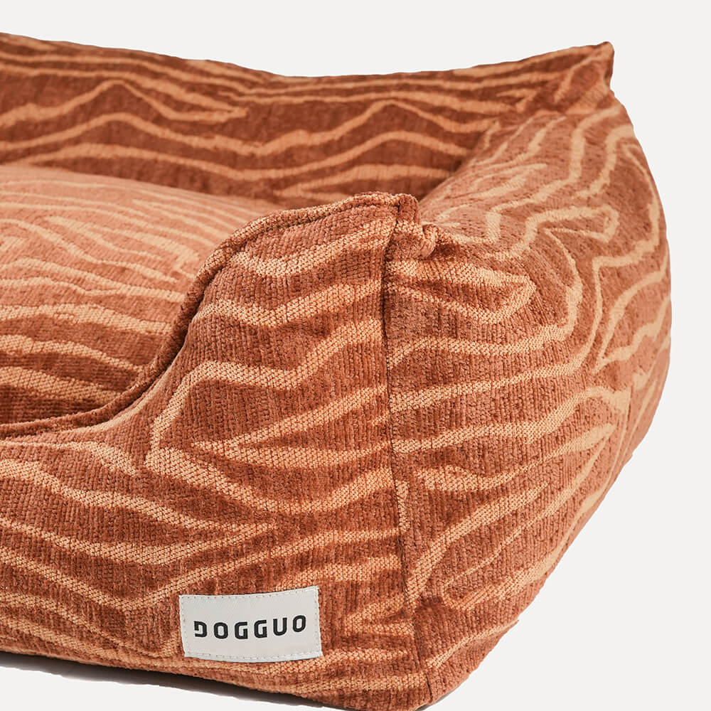 DOGGUO - Ethnic sofa hondenmand - Beige/Brown