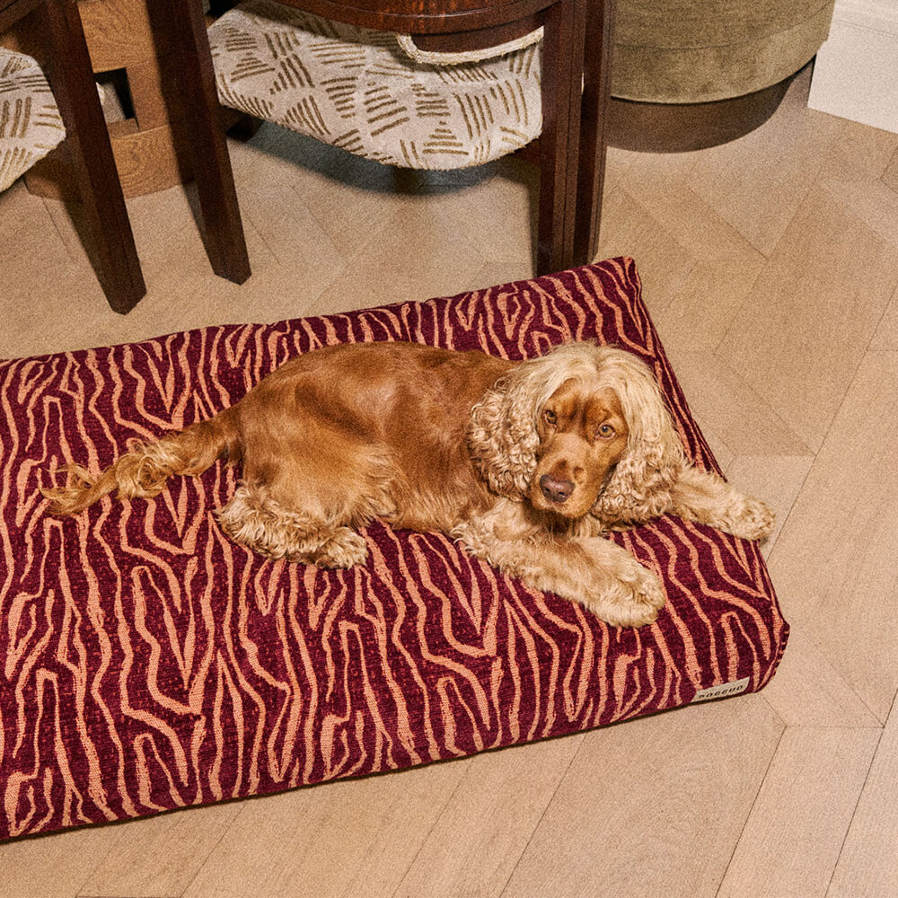 DOGGUO - Ethnic hondenmand - Bordeaux/Peach