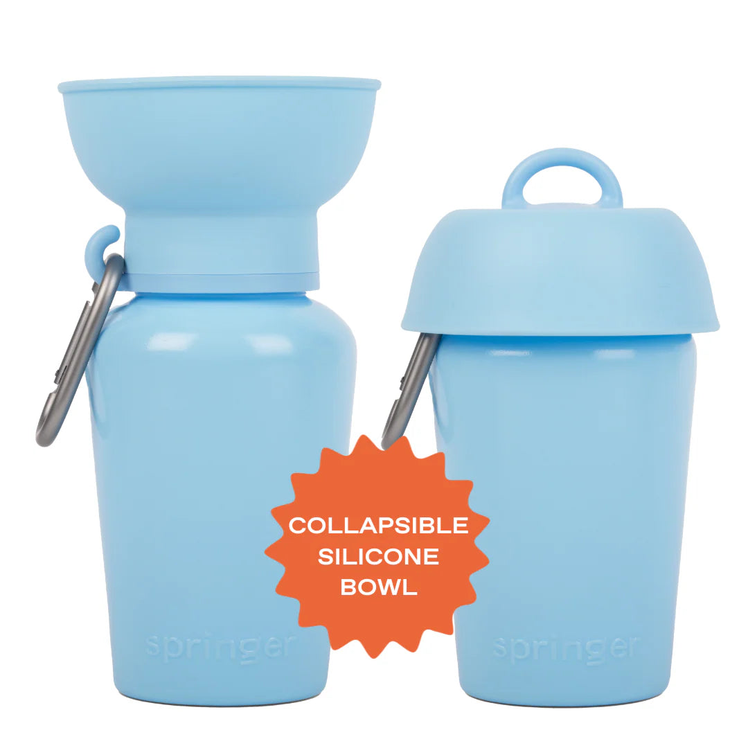 Springer - Flip Dog Travel Bottle - Sky Blue (590 ml)