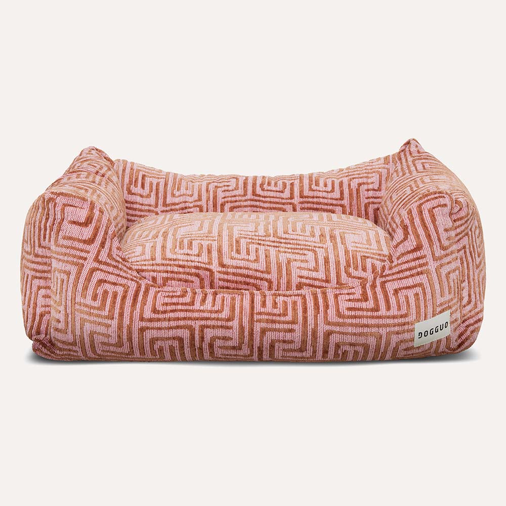 DOGGUO - Maze Dog Sofa - Pink/Mocha
