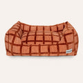 DOGGUO - Check sofa hondenmand - Mokka/Bruin
