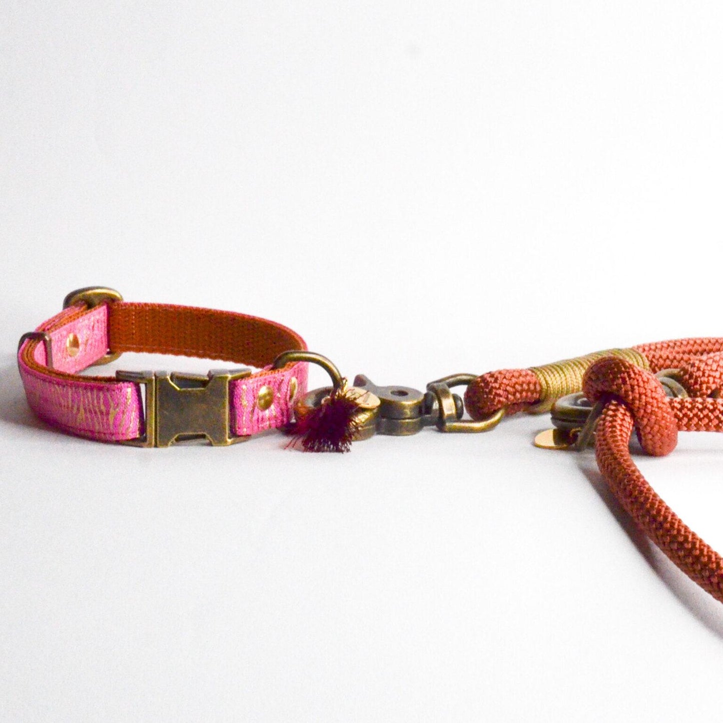 Rockxdogs - Halsband Go wild! - Panter Roze Goud