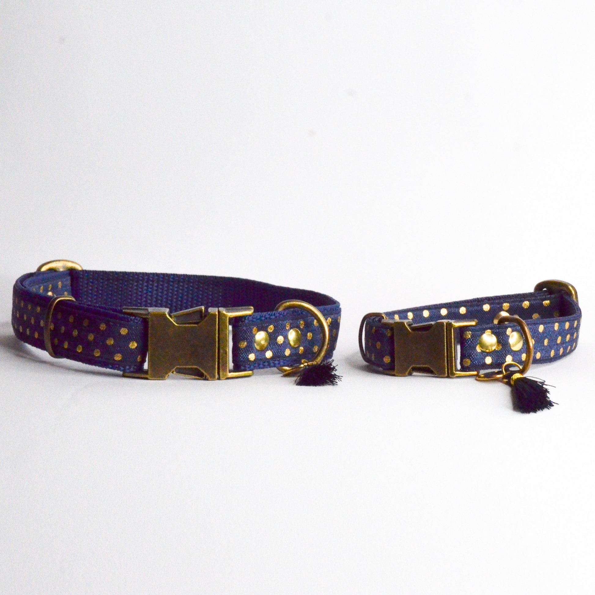 Rockxdogs - Halsband Golden Dots