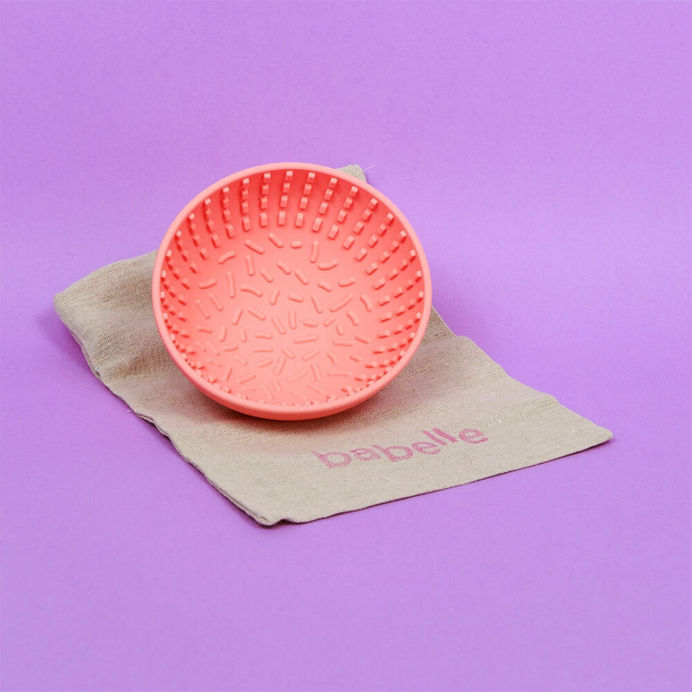 Babelle - Mini Wiggler Lick Bowl - Coral