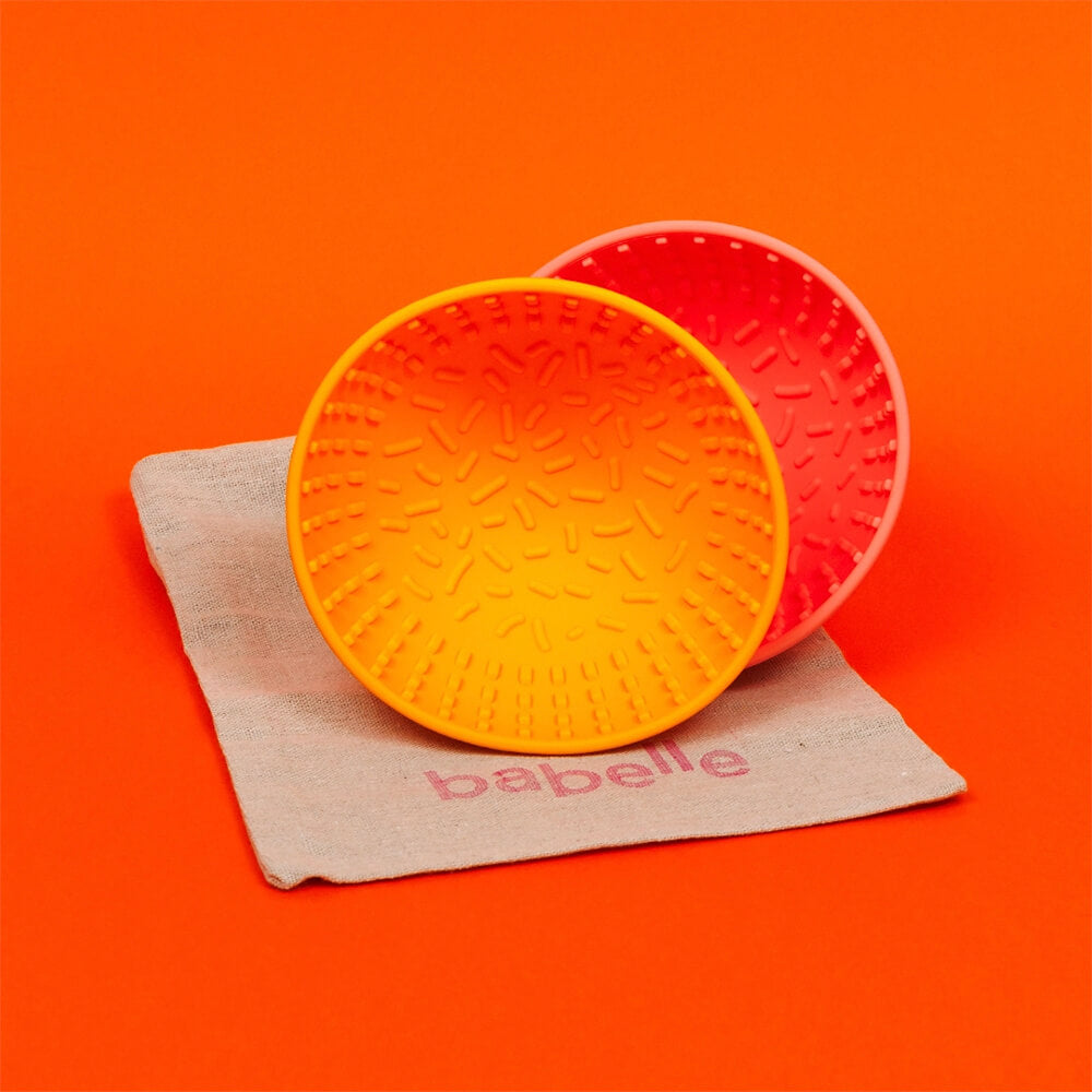 Babelle - Mini Wiggler Lick Bowl - Coral