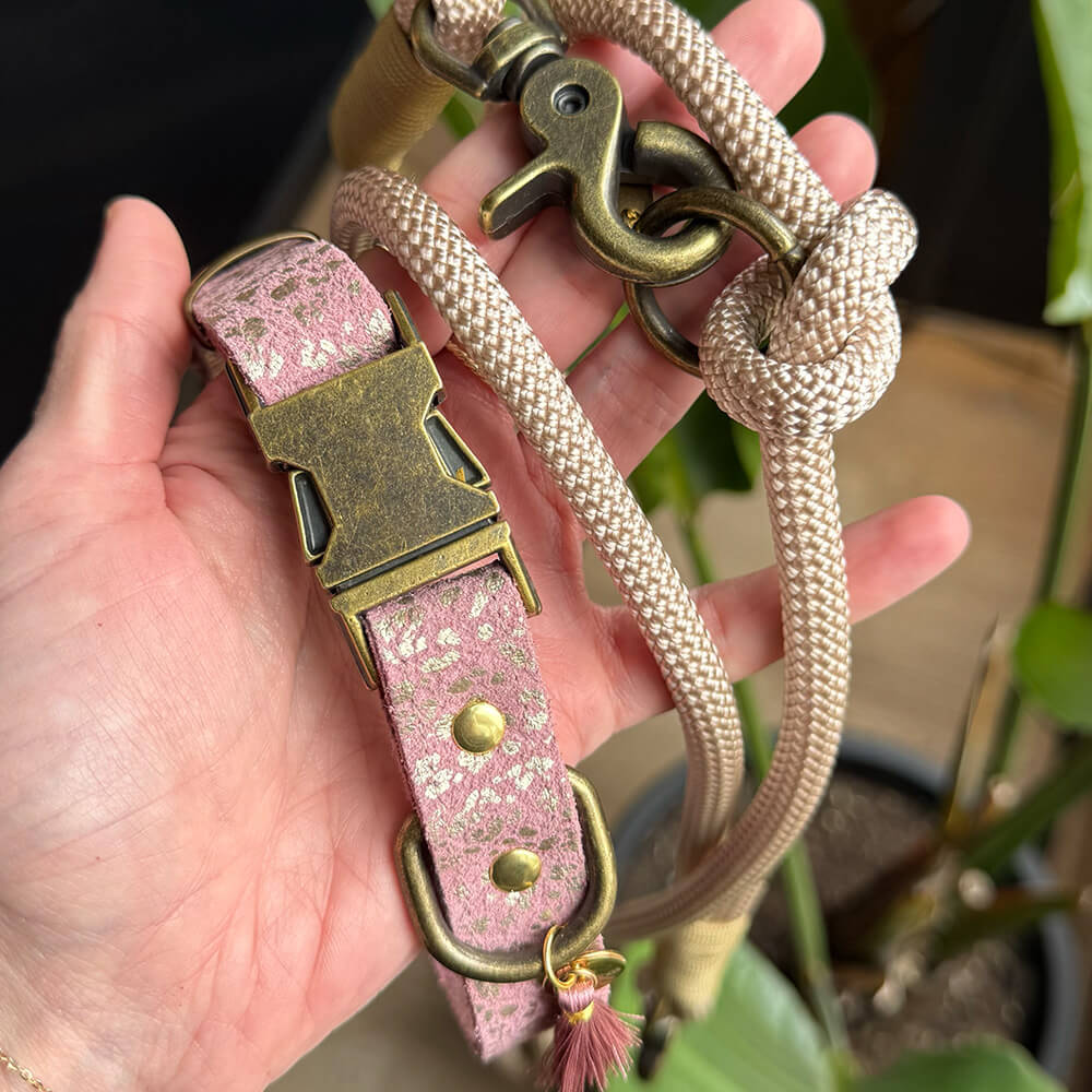 Rockxdogs - (Handsfree) Looplijn Pearl Rose