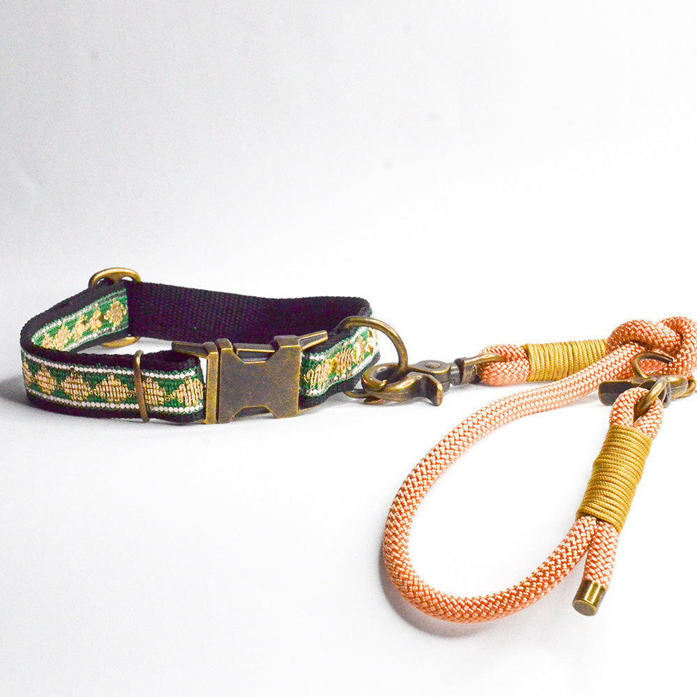 Rockxdogs - Halsband Glitter up! - Green