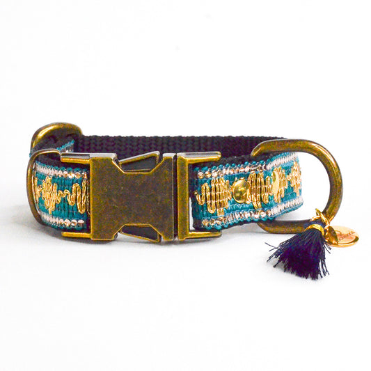 Rockxdogs - Halsband Glitter up! - Azure Blue