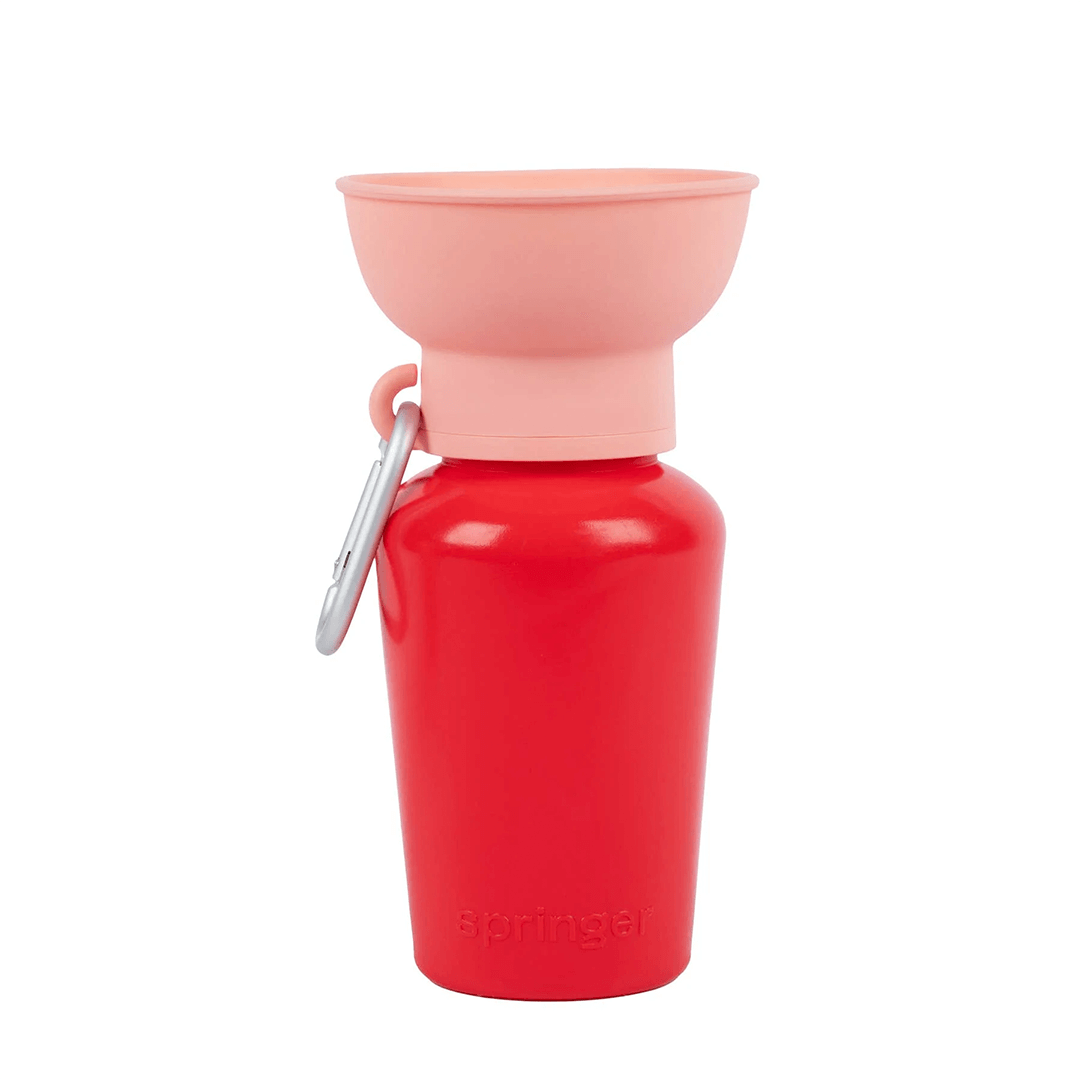 Springland - Flip Dog Travel Bottle - Strawberry/Guava (590 ml)