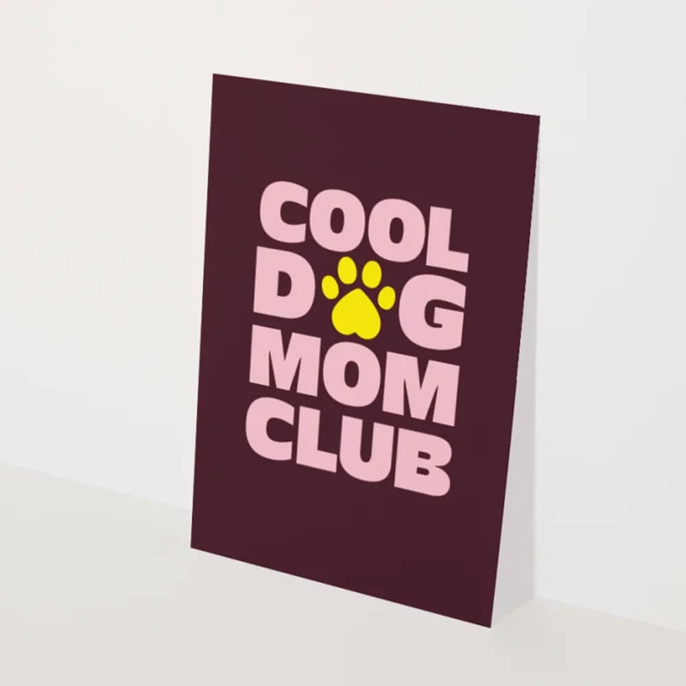 Heyday - Wenskaart - Cool dog mom club