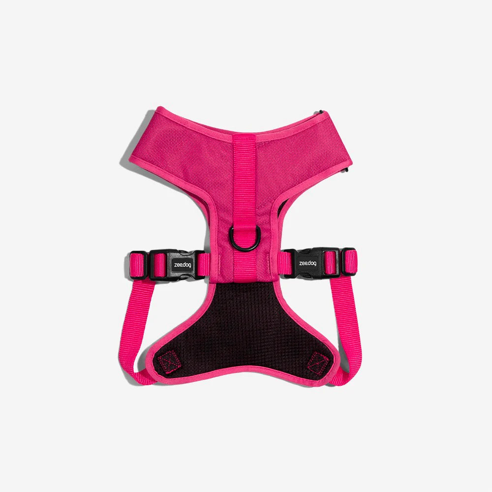 Zee.Dog - Adjustable Air Mesh harnas Pink Led