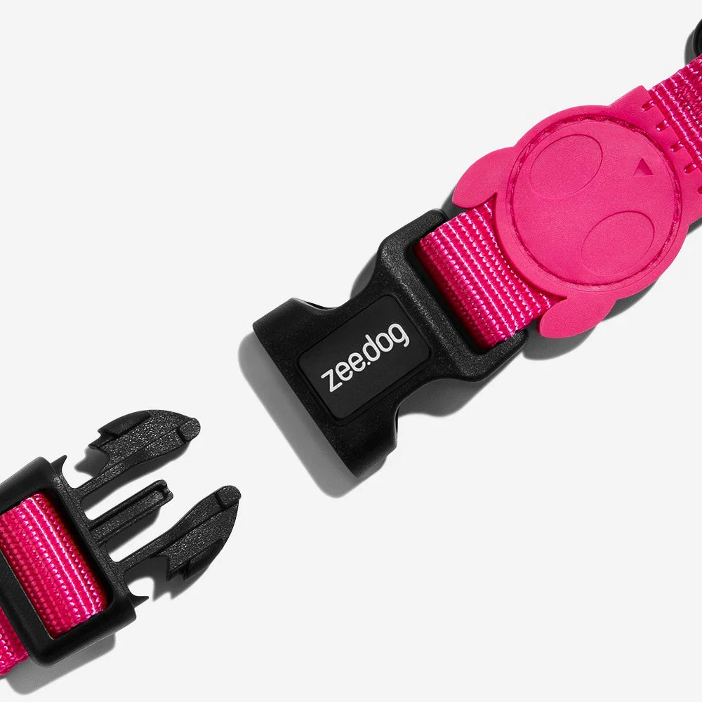Zee.Dog - H-harnas Pink Led