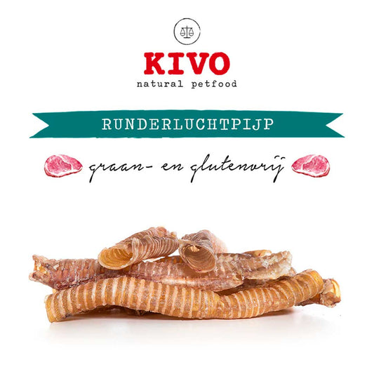 Kivo Petfood - Runderluchtpijp - 500 gram