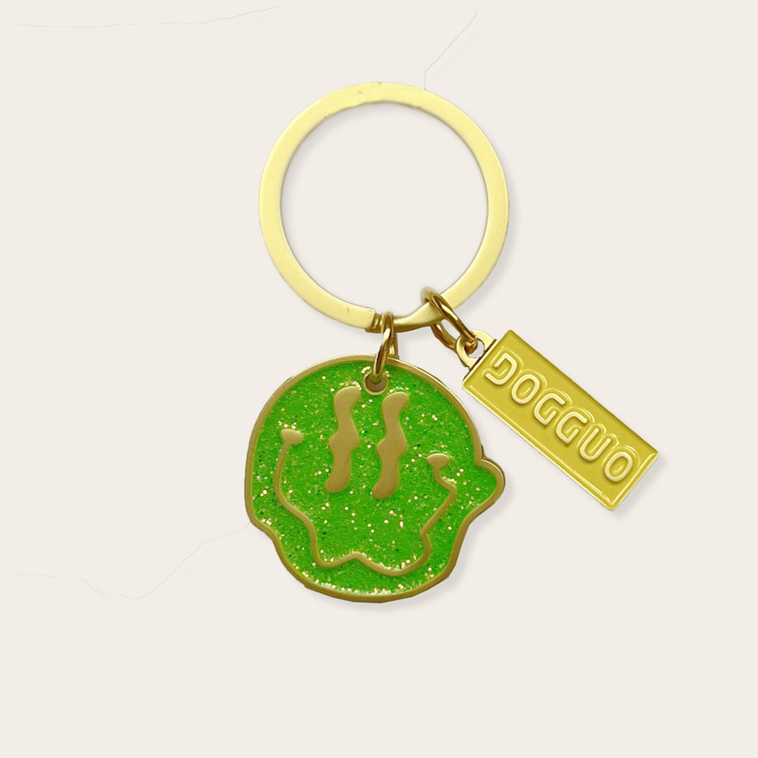 DOGGUO - Smiley Glitter Charm - Green